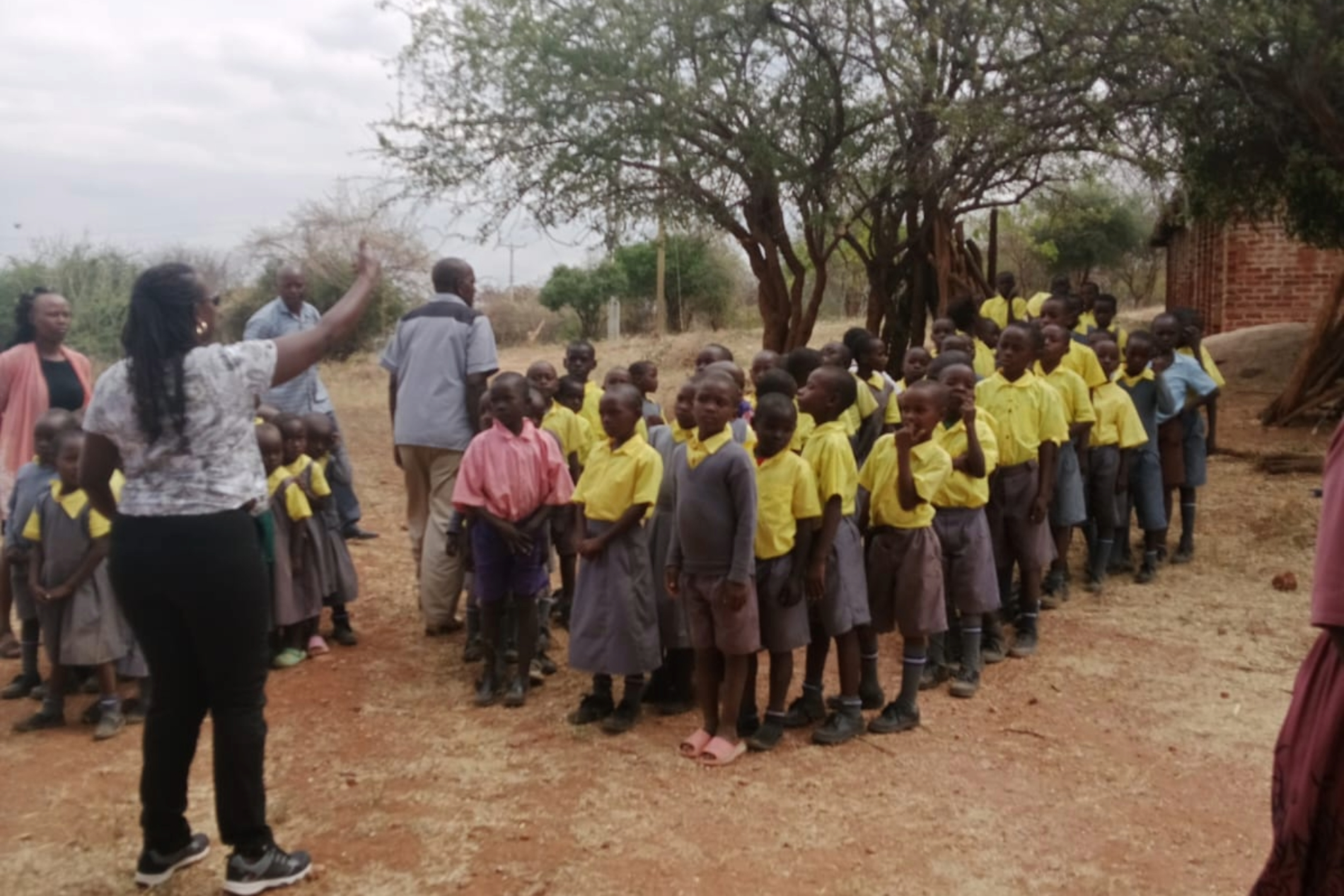 A day of Joy: Essential menstrual Hygiene products and mentorship at a local rural primary school.